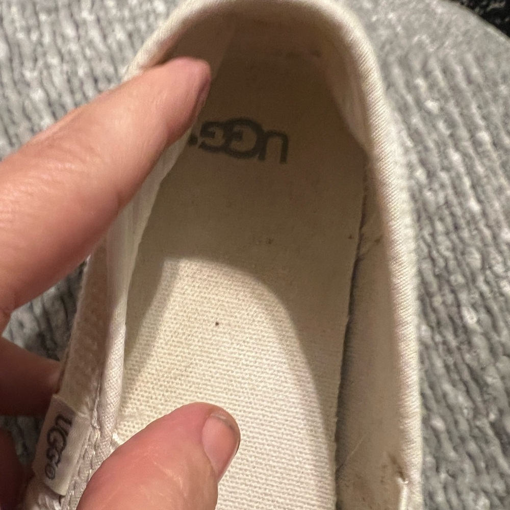 UGG Women's White Slip-On Flats - Picture 6 of 9